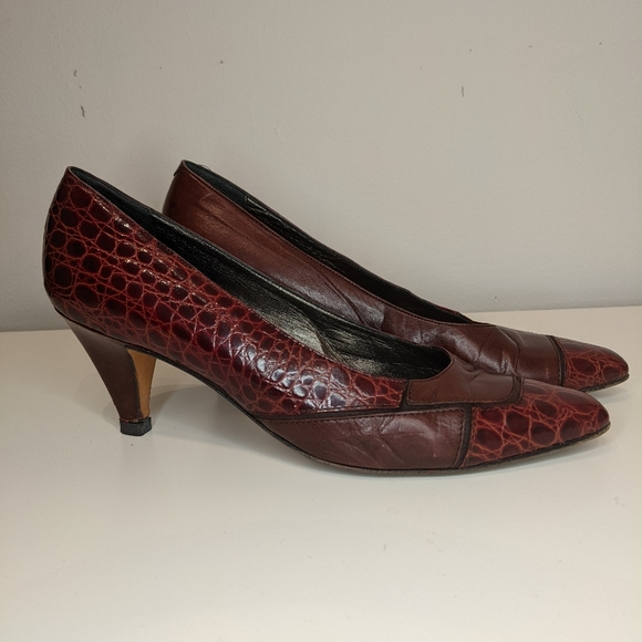 Vintage Bally's red leather pumps - Picture 5 of 11